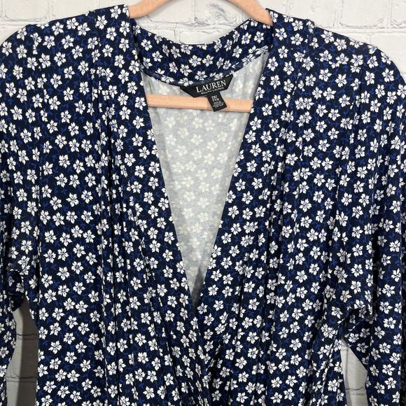 Ralph Lauren Black Label Womens 2X V Neck Wrap Top - Picture 4 of 13